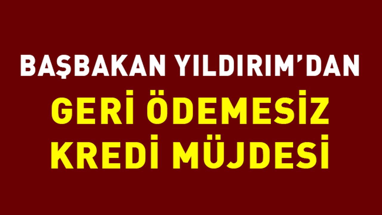 Başbakan Yıldırım: KOBİ'lere yüzde 70'i ödemesiz kredi sağlanacak