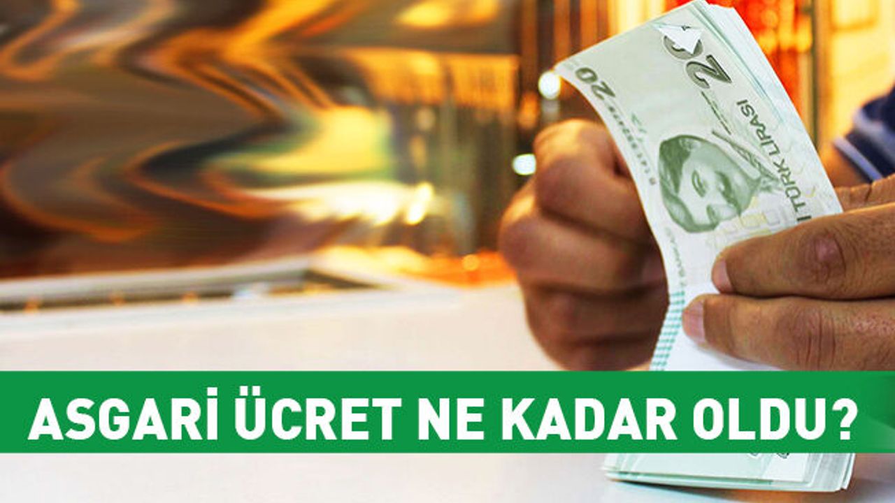 Asgari ücret ve AGİ 2018 ne kadar oldu?