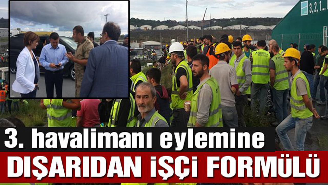 Havalimanındaki eyleme ‘dışarıdan işçi’ formülü