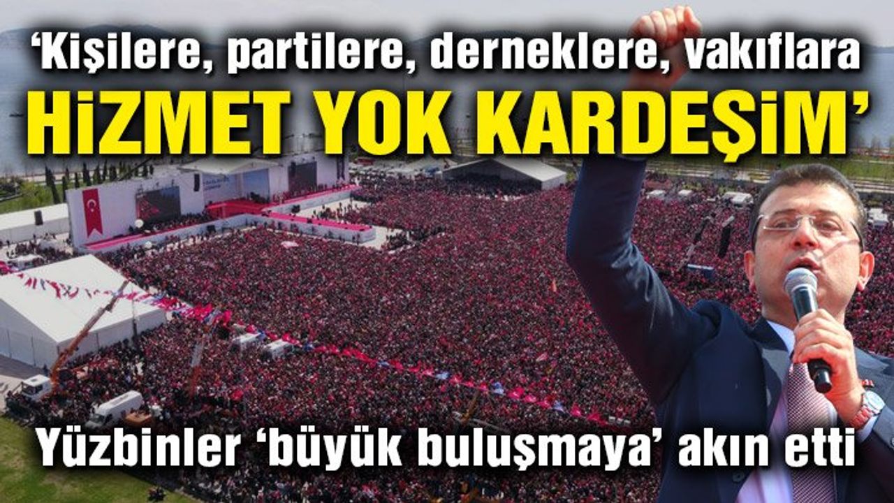 Ekrem İmamoğlu'na Maltepe’de coşkulu buluşma