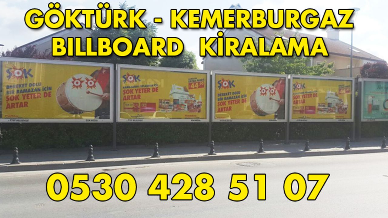 Göktürk Billboard Kiralama 0530 428 51 07