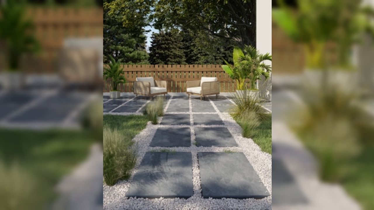 Bahçeler QUA Granite’in Vitoria Anthracite ürünü ile yenileniyor