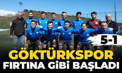 Göktürkspor lige fırtına gibi başladı