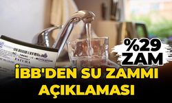 İBB'den su zammı açıklaması