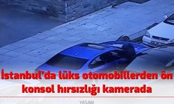 Göktürk ve Kemerburgaz'da lüks otomobillerden ön konsol hırsızlığı kamerada