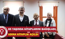 85 Yaşında Kitaplarını Bağışladı, Adına Kitaplık Açıldı
