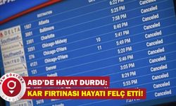 ABD'de hayat durdu: Kar fırtınası hava ve kara trafiğini felç etti