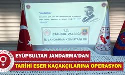 Eyüpsultan Jandarma’dan Tarihi Eser Kaçakçılarına Operasyon