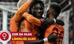 Galatasaray zor da olsa liderliği aldı!