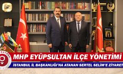 MHP Eyüpsultan İlçe yönetimi, İstanbul İl Başkanlığına atanan Sertel Selim'i ziyaret etti
