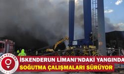 İskenderun Limanı’ndaki Yangında Soğutma Çalışmaları Sürüyor