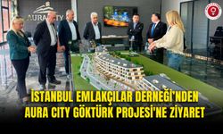 İstanbul Emlakçılar Derneği Başkanı Aslan Karatekin, Aura City Göktürk Projesi'ni Ziyaret Etti
