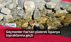 Göçmenler Fas'tan yüzerek İspanya topraklarına geçti