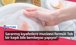 Sararmış kıyafetlere mucizevi formül: Tek bir kaşık bile bembeyaz yapıyor!