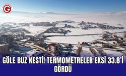 Göle Buz Kesti! Termometreler Eksi 33.8’i Gördü