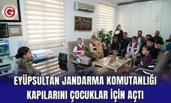 Eyüpsultan Jandarma Komutanlığı kapılarını çocuklar için açtı