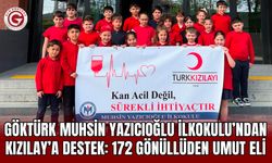 Göktürk Muhsin Yazıcıoğlu İlkokulu’ndan Kızılay’a Destek: 172 Gönüllüden Umut Eli