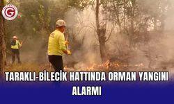 Taraklı-Bilecik hattında orman yangını alarmı