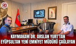 Kaymakam Dr. Arslan Yurt’tan Eyüpsultan yeni Emniyet Müdürü Çağlayan Kurt’a ziyaret