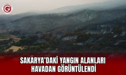Sakarya’daki Yangın Alanları Havadan Görüntülendi