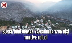 Bursa’daki orman yangınında 1765 kişi tahliye edildi