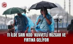 11 İlde Sarı Kod: Kuvvetli Rüzgar ve Fırtına Geliyor
