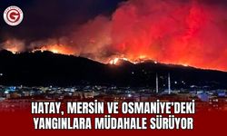 Hatay, Mersin ve Osmaniye’deki Yangınlara Müdahale Sürüyor