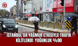 İstanbul'da yağmur etkisiyle trafik kilitlendi: Yoğunluk %90