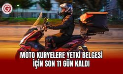 Moto kuryelere yetki belgesi için son 11 gün kaldı