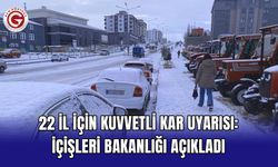 22 il için kuvvetli kar uyarısı: İçişleri Bakanlığı açıkladı