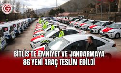 Bitlis’te Emniyet ve Jandarmaya 86 Yeni Araç Teslim Edildi