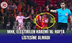 MHK, eleştirilen hakemi 16. hafta listesine almadı