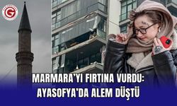 Marmara’yı fırtına vurdu: Ayasofya’da alem düştü
