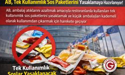 AB Tek Kullanımlık Sos Paketlerini Yasaklamaya Hazırlanıyor