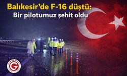 Balıkesir’de F-16 düştü: Bir pilotumuz şehit oldu