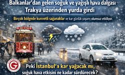 Balkan Soğuğu Trakya'dan Yurda Girdi