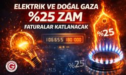 Elektrik ve Doğal Gaza Yüzde 25 Zam