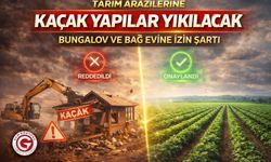 Tarım Arazilerinde Kaçak Yapıya Sıkı Denetim