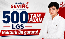 Göktürk’ün gururu: Sevinç Göktürk 2026 LGS’de 500 Tam Puan