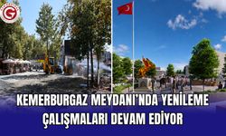Kemerburgaz Meydanı’nda Yenileme Çalışmaları Devam Ediyor