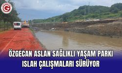 Göktürk Özgecan Aslan Sağlıklı Yaşam Parkı’nda Dere Islah Çalışmaları Devam Ediyor