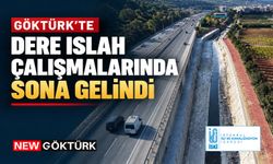 Göktürk'te Dere Islah Çalışmalarında Sona Gelindi