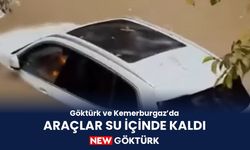 Göktürk ve Kemerburgaz’da sağanak: Araçlar su içinde kaldı