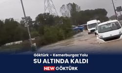 Göktürk–Kemerburgaz yolu su altında kaldı