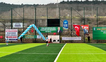 Göktürk Spor Sahası açıldı