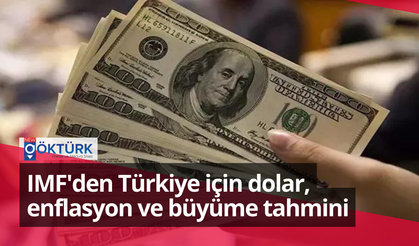 IMF'den Türkiye için dolar, enflasyon ve büyüme tahmini