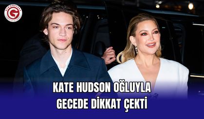 Kate Hudson Oğluyla Gecede Dikkat Çekti