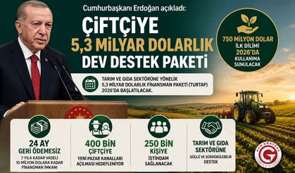 Çiftçiye 5,3 Milyar Dolarlık Dev Destek Paketi