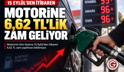 Motorine 6,62 TL'lik Zam Geliyor