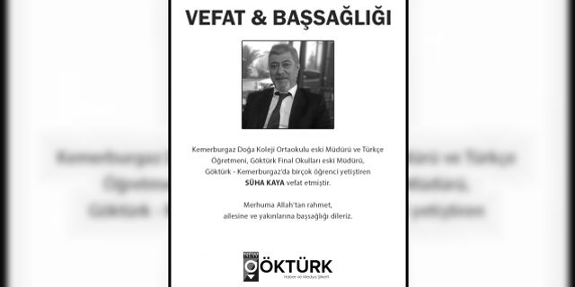 Süha Kaya vefat etti